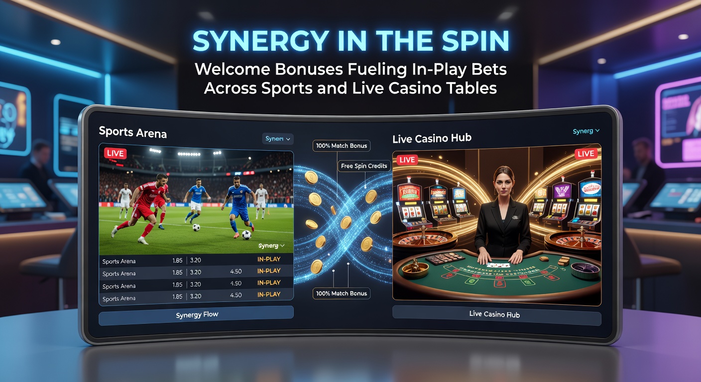 Close-up of a live roulette table with in-play sports odds overlay and a highlighted welcome bonus wager